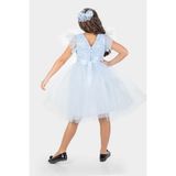 Mnk Baby & Kids Roza Dantel Tütü Kız Çocuk Abiye Elbise MNK0546 - Bebe Mavi - 8 Yaş - Bebe Mavisi