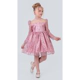 Mnk Baby & Kids Ruche Lipa Kız Çocuk Abiye M00783 - 5 - 6 Yaş - Pembe