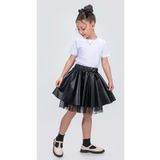 Mnk Baby&Kids Deri Kız Çocuk Etek SİYAH M00725