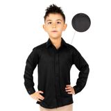 Mnk Baby&Kids Düz Renk Erkek Çocuk Gömlek SİYAH MNK0575