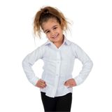Mnk Baby&Kids Düz Renk Kız Çocuk Gömlek BEYAZ MNK0576