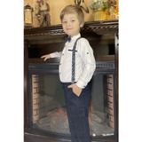 Mnk Baby&Kids Oxford Gömlek Uzun Pantolon Erkek Çocuk Takımı 0302 Beyaz