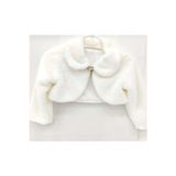 Mnk Baby&Kids Pelüş Uzun Kol Kız Çocuk Bolerosu EKRU M00681