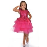 Mnk Baby&Kids Pul Payet Tütü Parti Elbisesi 0275 Fuşya