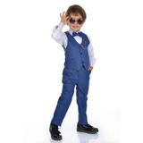 Mnk Baby&Kids Yelekli Smokin Erkek Çocuk Takım MNK0273 İNDİGO