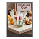 Mnş Güzel Ticaret 25 Adet Panda Dondurma Kaşığı Kullan At Beyaz