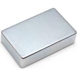 Mns Magneteksan Dikdörtgen Çok Güçlü Neodyum Mıknatıs - Daimi Ndfeb Nadir Toprak - Nikel Kapl - Çok Renkli