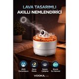 Mo Dou Aromaterapi Hava Nemlendirici Ultrasonik Buhar Makinesi LED Işıklı Ortam Nemlendirici - Beyaz