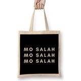 Mo Salah -Ballon D'or -The Best Player In The World 2021 - Vintage Retro Rainbow Style Bez Çanta Uzun Saplı - Açık Bej - 40 X 40