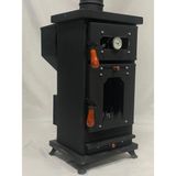 MO02 Manuel Mini Fırınlı Kuzine Tipi Pelet Soba