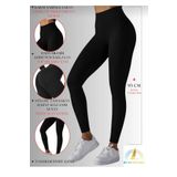 moa socks Kadın Siyah Yüksek Bel Toparlayıcı Tayt Yüksek Kalite Spor Ve Günlük Kullanım Tayt