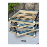 MOA Wood Moa 45*45 Telli Punch (KILIF HEDİYELİ) (PANÇ) Kasnağı Nakış Kasnak Ahşap Şase Tel İğneli Kare Kasnak