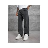 Mob Erkek Füme Kar Yıkama Straight Baggy Fit Bol Kesim %100 Pamuk Denim Loose Jeans Kot Pantolon