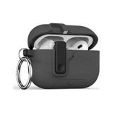 Mobaxaksesuar Apple Airpods Pro 3. Nesil İle Uyumlu Kılıf Standlı Kilitli Tpu Premium Matte Trip Case Koyu Gri