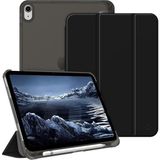 MobaxAksesuar Apple iPad 11.Nesil A16 11inç/10.Nesil 10.9inç Kılıf PU Deri Smart Standlı Case - Siyah - iP 11/10.Nesil A16