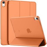 MobaxAksesuar Apple iPad 11.Nesil A16 11inç/10.Nesil 10.9inç Kılıf PU Deri Smart Standlı Case - Turuncu - iP 11/10.Nesil A16