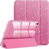 MobaxAksesuar Apple iPad 11.nesil A16 11INÇ/10.NESIL 10.9inç Kılıf Simli Işıltılı Parlak Flip Cover Kalem Bölmeli Pc Case - iP 11/10.Nesil A16 - Pembe - Pembe