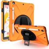 MobaxAksesuar Apple iPad 6 Nesil 9.7 2018 Kılıf Defender Askılı Zırhlı Tank Case A1893 A1954 Turuncu - iPad 6. Nesil 9.7