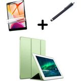MobaxAksesuar Apple iPad 7. 8. 9. Nesil 10.2" Kılıf Set Pu Deri Smart Tablet Kilifi Ekran Koruyucu + Kalem - iP 7/8/9.Nesil - Açık Yeşil