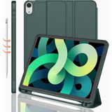 MobaxAksesuar Apple iPad Air 11inç 2024 Air 4/5/6.Nesil 10.9 Kılıf Kalem Bölmeli Smart Case A2072 (10.Nesil Değildir) - Koyu Yeşil - iP Air 5 10.9