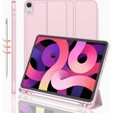 MobaxAksesuar Apple iPad Air 11inç 2024 Air 4/5/6.Nesil 10.9 Kılıf Kalem Bölmeli Smart Case A2072 (10.Nesil Değildir) - Rose Gold - iP Air 5 10.9