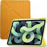 MobaxAksesuar Apple iPad Air 11inç 2024 Air 4/5/6.Nesil 10.9 Kılıf Kalem Şarj Bölmeli Case (10.Nesil Değildir) - Sarı - iP Air 4/5.Nesil