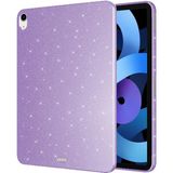 Mobaxaksesuar Apple iPad Air 11INÇ 2024 Air 4/5/6.nesil 10.9 Tablet Kılıfı Işıltılı Parlak Görünüm Koton Case - iP Air 5 10.9 - Lila