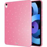 Mobaxaksesuar Apple iPad Air 11INÇ 2024 Air 4/5/6.nesil 10.9 Tablet Kılıfı Işıltılı Parlak Görünüm Koton Case - iP Air 5 10.9 - Pembe