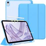 MobaxAksesuar Apple iPad Air 11inç M2/M3 Air 4/5.Nesil 10.9 Kılıf PU Deri Smart Standlı Case 2025-2024 Flip - Mavi - iP Air 11inç/Air4/5 Flip