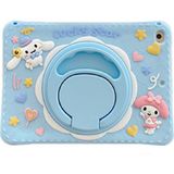 MobaxAksesuar Apple iPad Air 2 9.7" Kılıf Cute Dolls Standlı Eğlenceli 3D Karekterli Çocuk Kılıfı A1566 A1567 - iP Air 2 9.7 - Bebek Mavisi