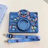 MobaxAksesuar Apple iPad Air 2 9.7" Kılıf Cute Dolls Standlı Eğlenceli 3D Karekterli Çocuk Kılıfı A1566 A1567 - iP Air 2 9.7 - Lacivert/Kırmızı