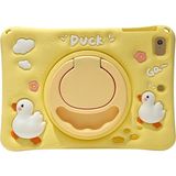 MobaxAksesuar Apple iPad Air 2 9.7" Kılıf Cute Dolls Standlı Eğlenceli 3D Karekterli Çocuk Kılıfı A1566 A1567 - iP Air 2 9.7 - Sarı
