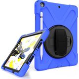 MobaxAksesuar Apple iPad Air 2 9.7" Kılıf Defender Askılı Zırhlı Tank Case A1566 A1567 Mavi