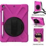 MobaxAksesuar Apple iPad Air 2 9.7" Kılıf Defender Askılı Zırhlı Tank Case A1566 A1567 Pembe