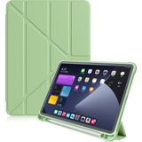 MobaxAksesuar Apple iPad Air 3 10.5 Kılıf Kalem Bölmeli Trifolding Case A2152 A2123 A2153 A2154 - Açık Yeşil - iP Air 3 10.5