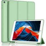 MobaxAksesuar Apple İPad Air 3 10.5 Kılıf Silikon Kalem Bölmeli Smart Case A2152 A2123 A2153 A2154 AçıkYeşil - Açık Yeşil - iP Air 3 10.5
