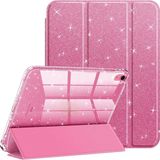 MobaxAksesuar Apple iPad Pro 10.5 Kılıf Simli Işıltılı Parlak PU Deri Smart Standlı Case A1701 A1709 A1852 - iP Pro 10.5 - Parlak Pembe