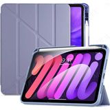 MobaxAksesuar Apple iPad Pro 11 1. 2. 3. 4. Nesil Kılıf Kalem Şarj Bölmeli Case 2018 - 2022 - iP Pro 11 1/2/3/4.Nesil - Lavendery Gray