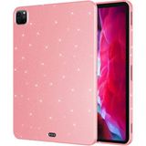 MobaxAksesuar Apple iPad Pro 11 1/2/3/4. Nesil Tablet Kılıfı Işıltılı Parlak Görünüm Koton Case 2018-2022 - iP Pro 11 4. Nesil - Pembe