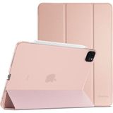 MobaxAksesuar Apple iPad Pro 11 2. Nesil Kılıf Pu Deri Smart Standlı Case A2228 A2068 A2230 A2231 - iP Pro 11 2. Nesil - Rose Gold