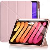 MobaxAksesuar Apple iPad Pro 12.9 3. 4. 5. 6. Nesil Kılıf Kalem Şarj Bölmeli Case 2018 - 2022 - iP Pro 12.9 3/4/5/6.Nesil - Rose Gold
