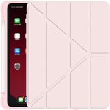MobaxAksesuar Apple iPad Pro 12.9 3. Nesil Kılıf Kalem Bölmeli Trifolding Case A1876 A2014 A1895 A1983 - Rose Gold - iP Pro 12.9 3. Nesil