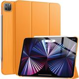 MobaxAksesuar Apple iPad Pro 12.9 4. Nesil 2020 Kılıf PU Deri Smart Standlı Case a2229 A2069 A2232 A2233 - iP Pro 12.9 4. Nesil - Turuncu
