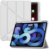 MobaxAksesuar Apple iPad Pro 12.9 6.Nesil /5.Nesil 2021 2022 Kılıf Kalem Bölmeli Trifolding Case - Gri - iP Pro 12.9 6/5.Nesil