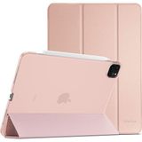 MobaxAksesuar Apple iPad Pro 12.9 6. Nesil M2 Kılıf PU Deri Smart Standlı Case A2436 A2437 A2764 A2766 - iP Pro 12.9 6. Nesil - Rose Gold