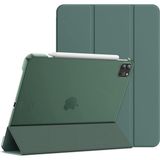 MobaxAksesuar Apple iPad Pro 13inç M4/M5 Kılıf PU Deri Smart Standlı Case 2024/2025 - Koyu Yeşil - iP Pro 13inç M4/M5