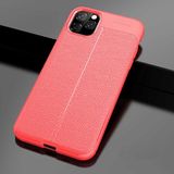 MobaxAksesuar Apple iPhone 11 Pro Kılıf Deri Tarzı Niss Silikon Case Kırmızı - iP 11 Pro