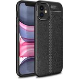 MobaxAksesuar Apple iPhone 12 Mini Kılıf Deri Tarzı Niss Silikon Case - Siyah - iP 12 Mini
