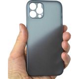 MobaxAksesuar Apple iPhone 12 Pro Kılıf A+ Ultra Ince Sert Kapak Saks Mavi - iP 12 Pro