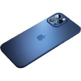 MobaxAksesuar Apple iPhone 12 Pro Max Kılıf Ultra Ince Hayalet Sert Kapak - Saks Mavi